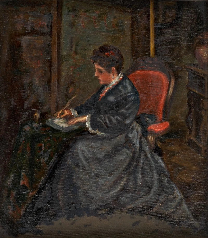 Ritratto della contessa di Edla mentre scrive